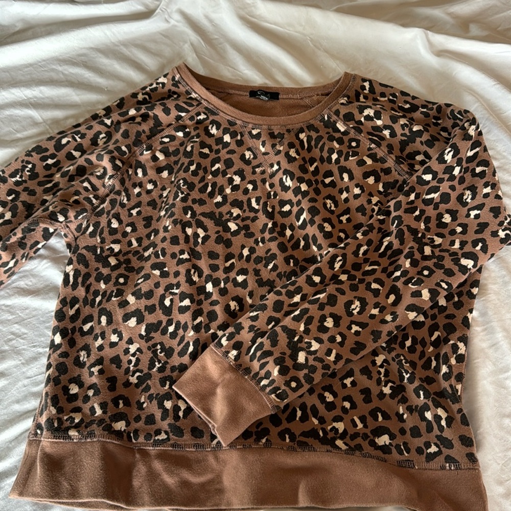 Rails - cheetah print sweatshirt